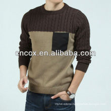 13STC5597 latest design mens cable knit pullover sweaters